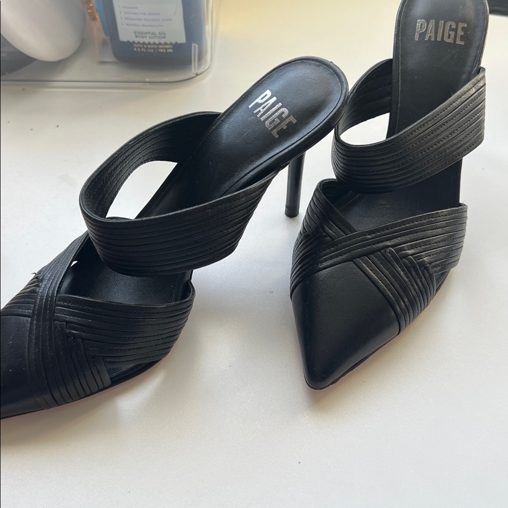 PAIGE Black sandal  Heels - Picture 2 of 4